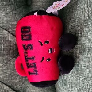 Plush Sports Megaphone Red and Black Plush Toy